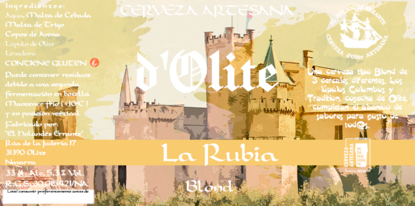 La Rubia - Cerveza artesana d'Olite